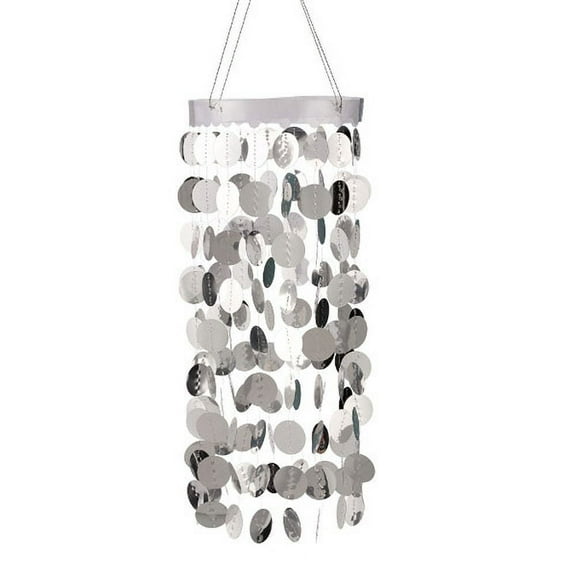Silver Cutout Chandelier Decoration (1ct)