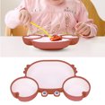 thumbnail image 3 of Crab Suction Plate 3 Sections, Cute Shape, Non Slip Base, Easy to Use for Babies 6 Months, 3 of 8