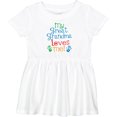 thumbnail image 3 of Inktastic My Great Grandma Loves Me for Grandson Girls Baby Dress, 3 of 5