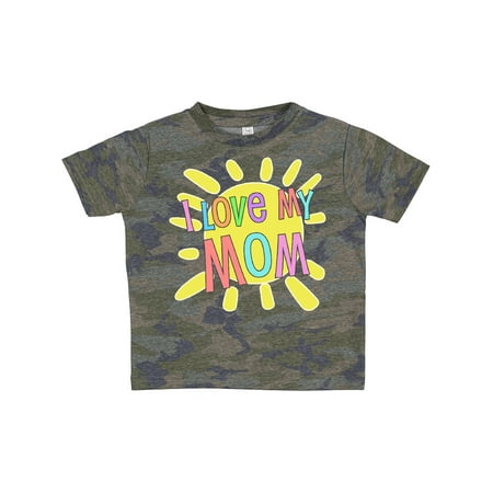 

Inktastic I Love My Mom- Sun and Rainbow Letters Gift Toddler Boy or Toddler Girl T-Shirt
