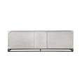 thumbnail image 5 of Benjara Jen 87" Sideboard Cabinet- Doors- Shelves- Black Iron Stand- Cream Wood, 5 of 6