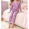 thumbnail image 5 of WIBACKER 2-7 Years Toddler and Little Girls' Long Sleeve Pajamas Set Cotton Top and Pants 2 Piece Sleepwear Pjs - Unicorn, 5 of 13
