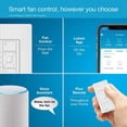 thumbnail image 4 of Interruptor inteligente de control de velocidad del ventilador Lutron Caseta PD-FSQN-BL, 4 of 7