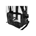 thumbnail image 3 of DALIX 17" Large Plastic Vinyl Clear Transparent School Security Backpack in Black, 3 of 8