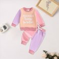 thumbnail image 2 of Futezty Toddler Baby Girl Clothes Kids Fall Winter Outfits Letter Sweatshirt + Pants Sets 6 12 18 24 Months 3T 4T Girls Clothing, 2 of 4