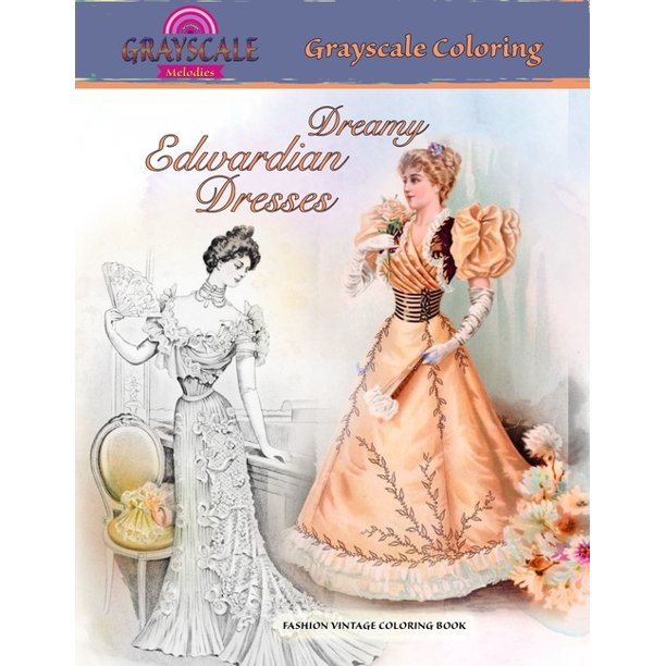 s Vintage Dress Coloring Pages  Best Free