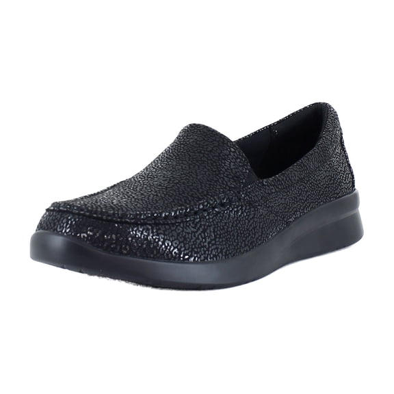 Clarks Ellowyn Lux Women's Loafers & Slip-Ons Black Interest Size 10 W