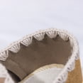 thumbnail image 6 of Gpaecead Women's Lace Trim Flat Loafers Round Toe Slip On Soft Sole Vintage Cottagecore Comfortable Walking Shoes Coffee, 6 of 8
