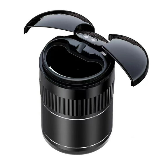 JOGZMZ Car Ashtray with Lid Automatic Sensing Infrared Metal Intelligent Ashtray