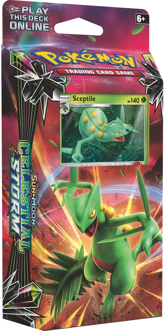 pokemon sun moon 7 celestial theme deck sceptile trading cards celestial theme