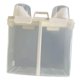 thumbnail image 4 of Recipiente transparente para almacenamiento de cereales, , compartimento doble con tazas medidoras, recipientes para granos, Macarena dispensador de cereales, 4 of 8
