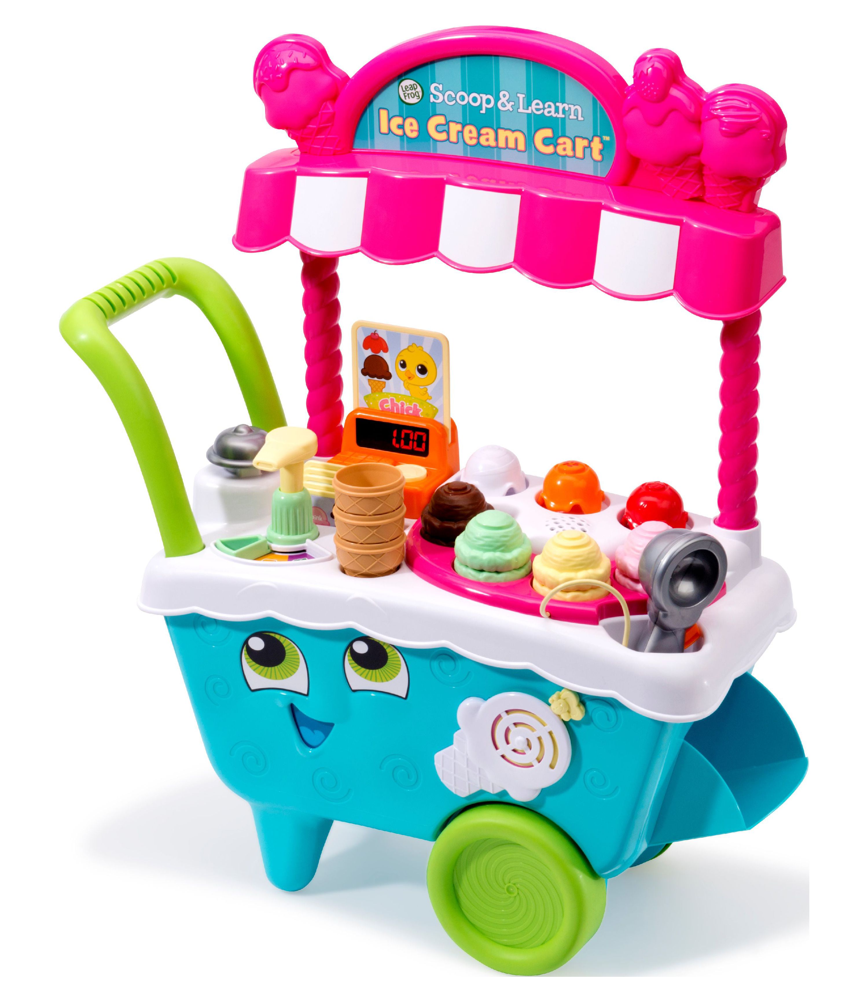 LeapFrog Scoop and Learn Ice Cream Cart, Multi-Color Play Kitchen Toy for Kids - image 3 of 20
