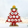 thumbnail image 1 of Decoración de Escritorio de Navidad BLESIY Mini Árbol de Madera Rojo, 1 of 8