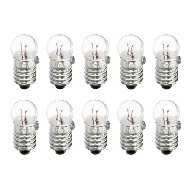 E10 Tornillo Base Miniatura Bombillas DC 1.5V Cálida Amarillo Luz Mini Lámparas con Almacenamiento Caja, 1 Juego/10 Paquete