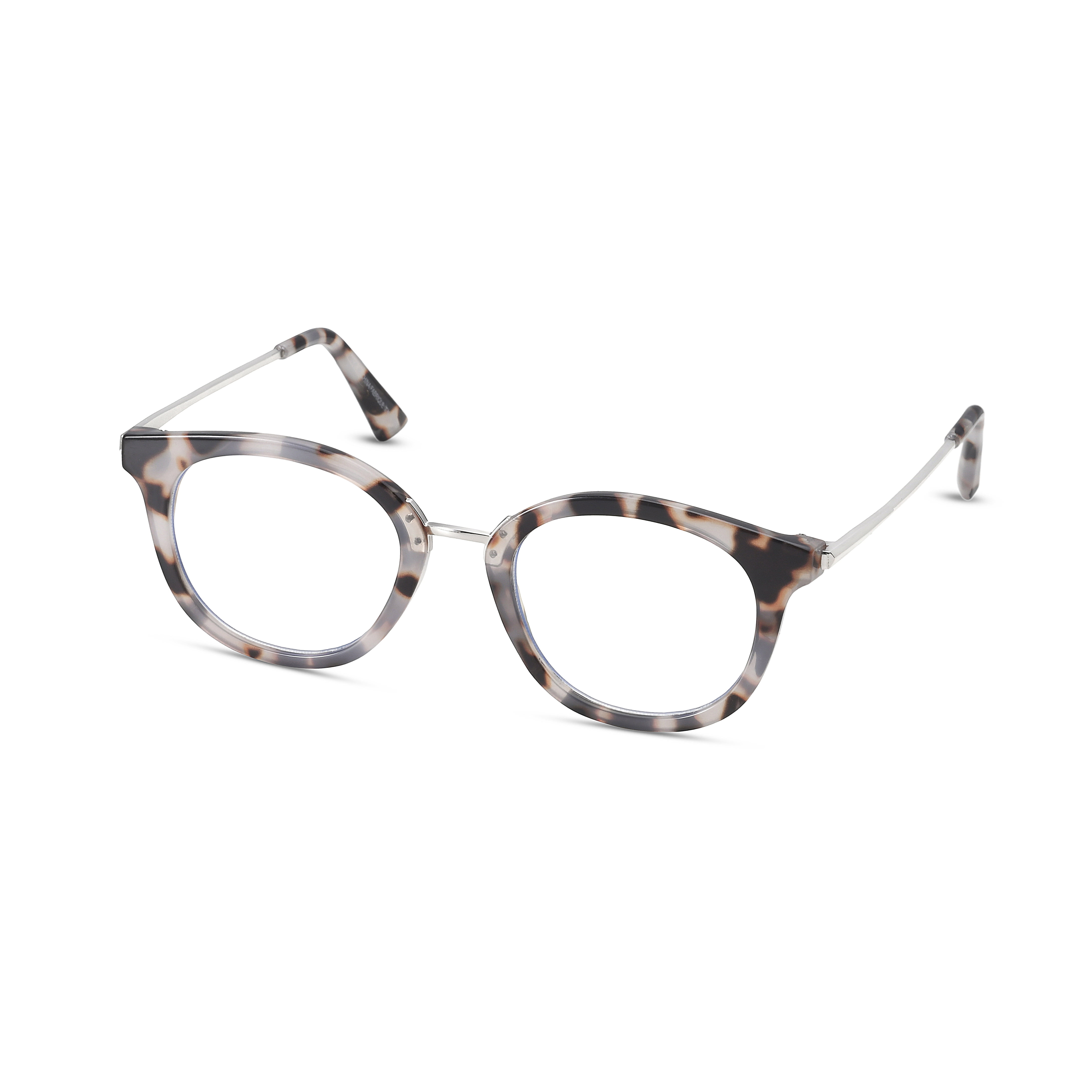 TWELVE Eyewear Unisex Frames Blue Light Blocking Lens Grey Tortoise