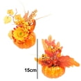 thumbnail image 2 of 2 adornos de mesa festivos: calabaza artificial, hoja de arce y girasol, 2 of 5