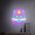 thumbnail image 2 of Cowboy Cat Neon Sign Neon Bar Decor Sign  Home Room Wall Decor Gaming Room Decor, 2 of 6