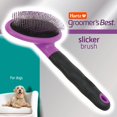 thumbnail image 2 of Best Deshedding Slicker Brush for Dogs - Black/Violet Color - Groomer's Choice, 2 of 4