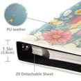 thumbnail image 3 of FORMRS 3 Ring Photo Album 4"x6" Self Adhesive Large Capacity PU Leather Cover, Blue Rainbow, 3 of 8