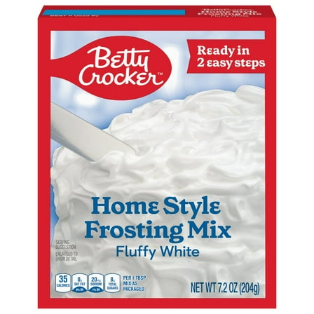 2X - Betty Crocker Home Style Fluffy White Frosting Mix - 7.2 oz