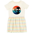 thumbnail image 3 of Inktastic Retro Alien Girls Toddler Dress, 3 of 5