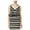 Black, variant on BAR III Womens Black Striped Sleeveless V Neck Tunic Top L