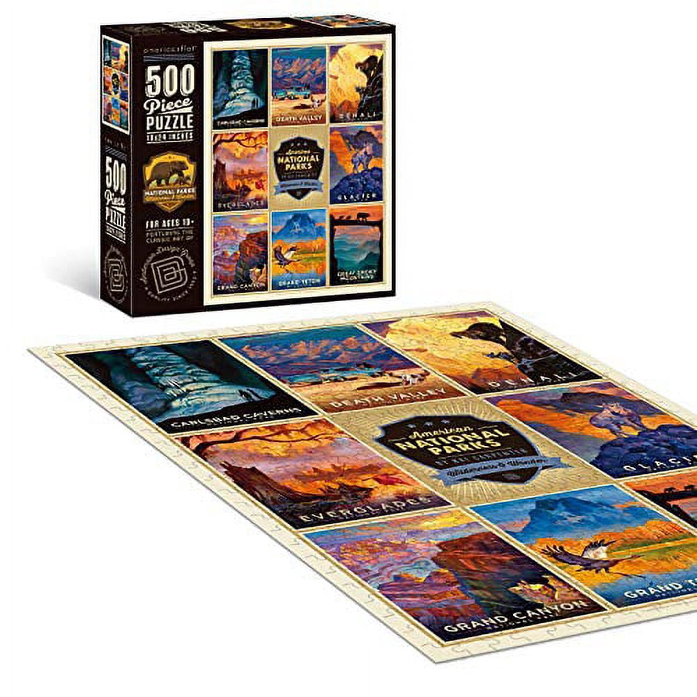 Americanflat National Parks Jigsaw Puzzle by Anderson Design Group, 500 Pieces, 18x24 Inches