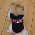 thumbnail image 6 of Summark Pet Puppy dog Summer Small Dog Cat dogs pets clothing Cotton T Shirt Apparel Clothes Dog Rule Vest, 6 of 7