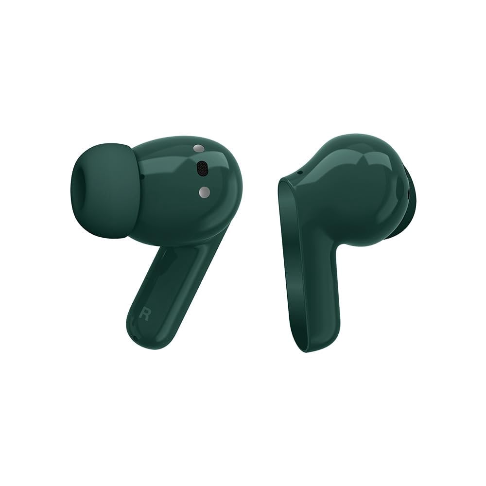 Motorola Moto Buds Bass XT2443-1 Dynamic ANC, Triple Microphone Array, Bluetooth 5.3, IP54 Water & Dust Resistant, Dolby Atmos Audio - Posy Green