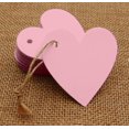 thumbnail image 5 of 100 Pcs Heart Shape Blank Cardstock Tags Bonbonniere Wedding Favor Gift Tag with Free Natural Jute Twine - Colors Available, 5 of 5