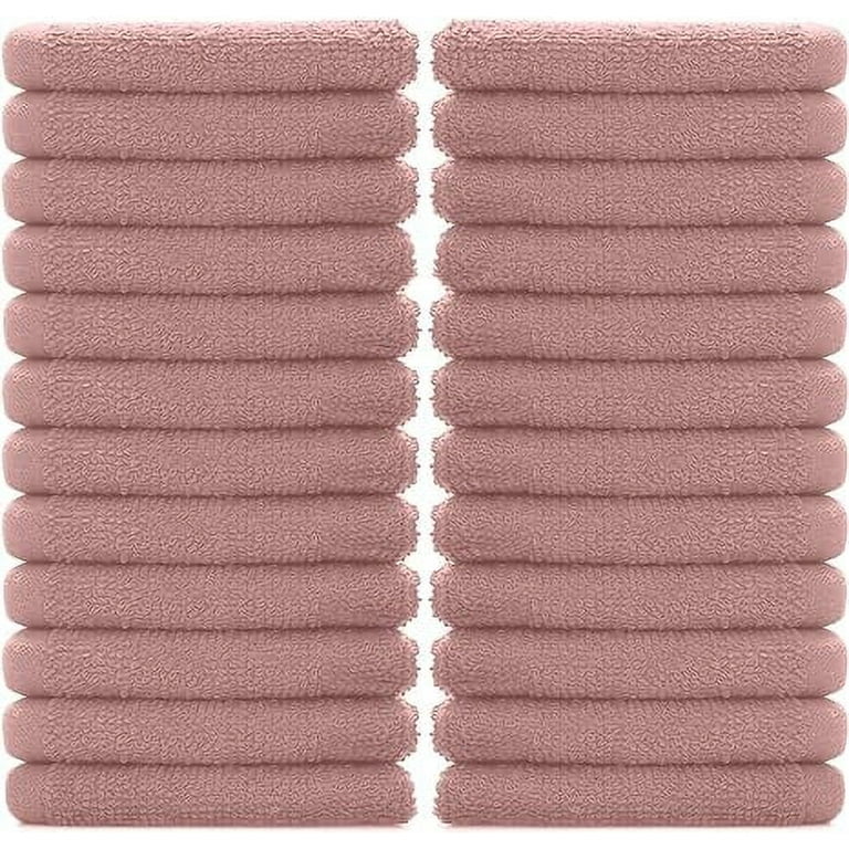 DAN RIVER 100% Cotton Washcloths 24 Pack |Washcloths for Face Soft| Cotton  Washcloths Bulk| Essential Wash Cloths for Bathroom| Face Towels Green