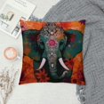 thumbnail image 2 of GOSMITH Elephant Themed Mandala Indian Elephant Modern Abstract Bohemian Hippie Throw Pillow Case,Home Bedroom Living Room Office Sofa Couch Bed Decor,Gifts for Girls Women Sister Daughter, 2 of 5