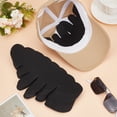 thumbnail image 4 of 24 PCS Felt Hat Sweat Liner Caps Baseball Caps Inserts Shapers Black 129x294x1mm, 4 of 5