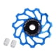 thumbnail image 1 of Rueda jockey de aleación de aluminio de 11 dientes con rodamiento cerámico para desviador trasero de bicicleta - Azul,, 1 of 9