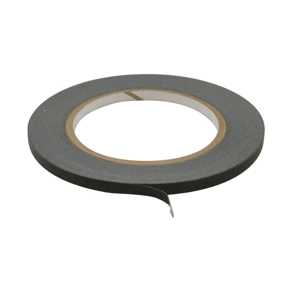 JVCC JV497 Black Masking Tape: 1/4 in. x 60 yds. (Black)