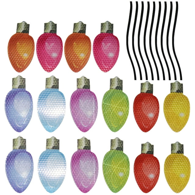 GOOHOCHY 1 Juego de Imanes Adhesivos para Coche con Diseño de Bombillas, Adhesivos Reflectantes para Coche, Decoraciones para Coche