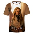 thumbnail image 3 of M3GAN Horror Film Merch T-shirt Women Men Crewneck Short Sleeve Tee Cosplay Clothes, 3 of 4