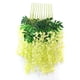 thumbnail image 1 of XmhyTop Flores colgantes de glicina verde, paquete de 12 enredaderas de flores, glicina falsa, flores de glicina artificiales de 3,61 pies,guirnalda de flores para decoración, 1 of 5