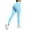 Light Blue-02, variant on Hidden Scrunch Butt Workout Leggings for Women Seamless Mid Low Waist 25" Impact Yoga Pants