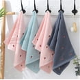 thumbnail image 3 of Cute bath towel New strawberry embroidered designer towel set cotton bath towel Ladies cute towel (Color : Pink, Size : 2pcs towel set) Pink 2pcs towel set, 3 of 5