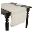 thumbnail image 2 of Saro Lifestyle Fringed Jute Table Runner, 2 of 7