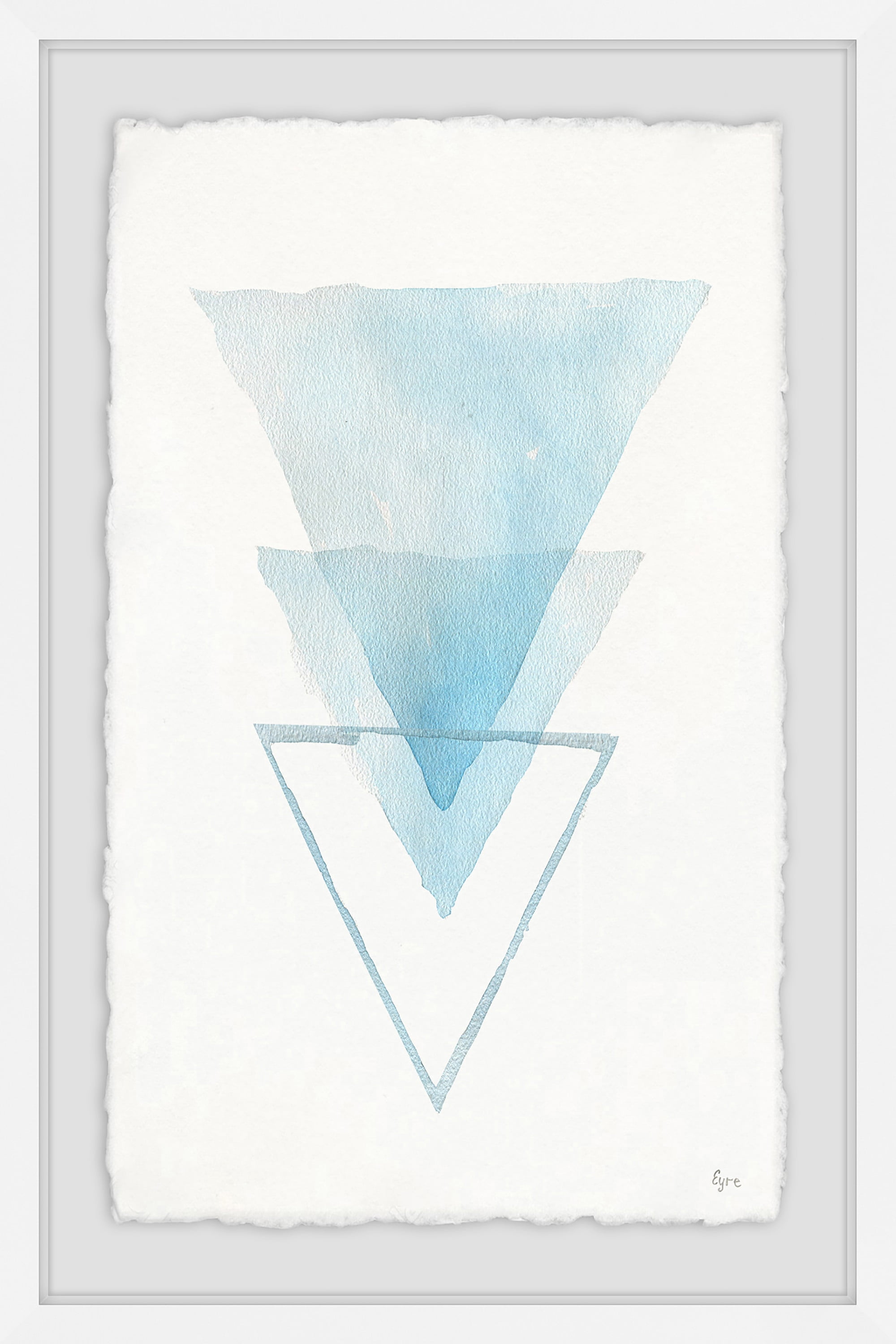 Inverted Iceberg Framed Painting Print