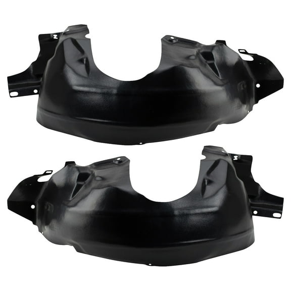 TRQ Front Inner Fender Liner Set Fits Select 1999-2004 Ford Mustang FO1250111 FO1251111