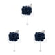 thumbnail image 4 of Matsuzay Poliéster Elegante ramillete de boda Broches accesorios delicados y refinados Durable y duradero azul oscuro Type1 NO1, 4 of 6