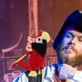 thumbnail image 4 of Shisuyan 2Pcs Halloween Plush Stuffed Parrot on Shoulder Pirate Costume Accessory Realistic Parrot Ornament Plush Parrot Toy Parrot Prop for Pirate Costume, 4 of 8