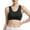 Black, variant on Running Sports Bra Women's Solid Color Fashion Proof Running Back Yoga Vest High Strength No Underwire Push Up Sports Bra