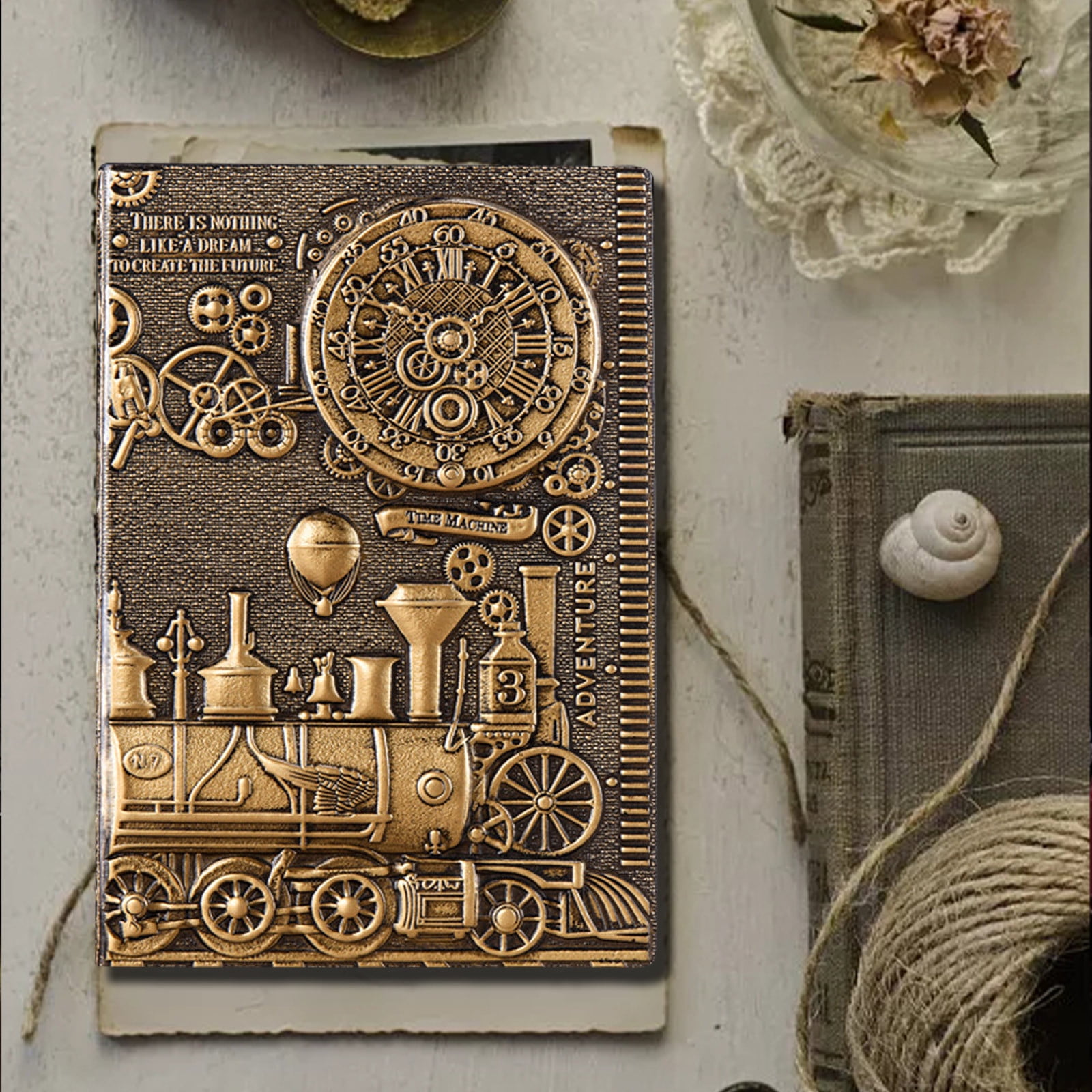 Hardcover Notebook European Embossed Notepad A5 Diary