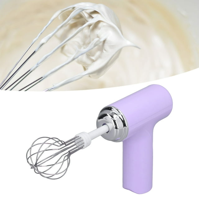Batidor de Huevos Eléctrico, Batidor Eléctrico, Batidor de Mano Inalámbrico, Batidor de Huevos de Mano, Varita Espumadora para Aderezo de Ensalada de Crema