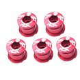 thumbnail image 4 of KALLORY 5PCS Aluminum Alloy Disc Screw Mountainous Road Folding Disc Screw Double Disc Screw Fittings Dish Pin(Red), 4 of 8