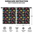 thumbnail image 2 of Blackout Kids Curtains,Colorful Controllers Games Icons Black Pattern Childrens Insulated Curtains Set Of 2,Bedroom Essentials,Toddler Room Decor 52"x63", 2 of 5